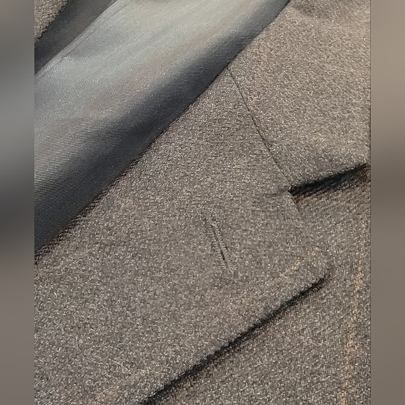43R Men's Vintage Cashmere Touch Blazer Brownish Gray Wool/Cashmere Sport Coat - Picture 5 of 9